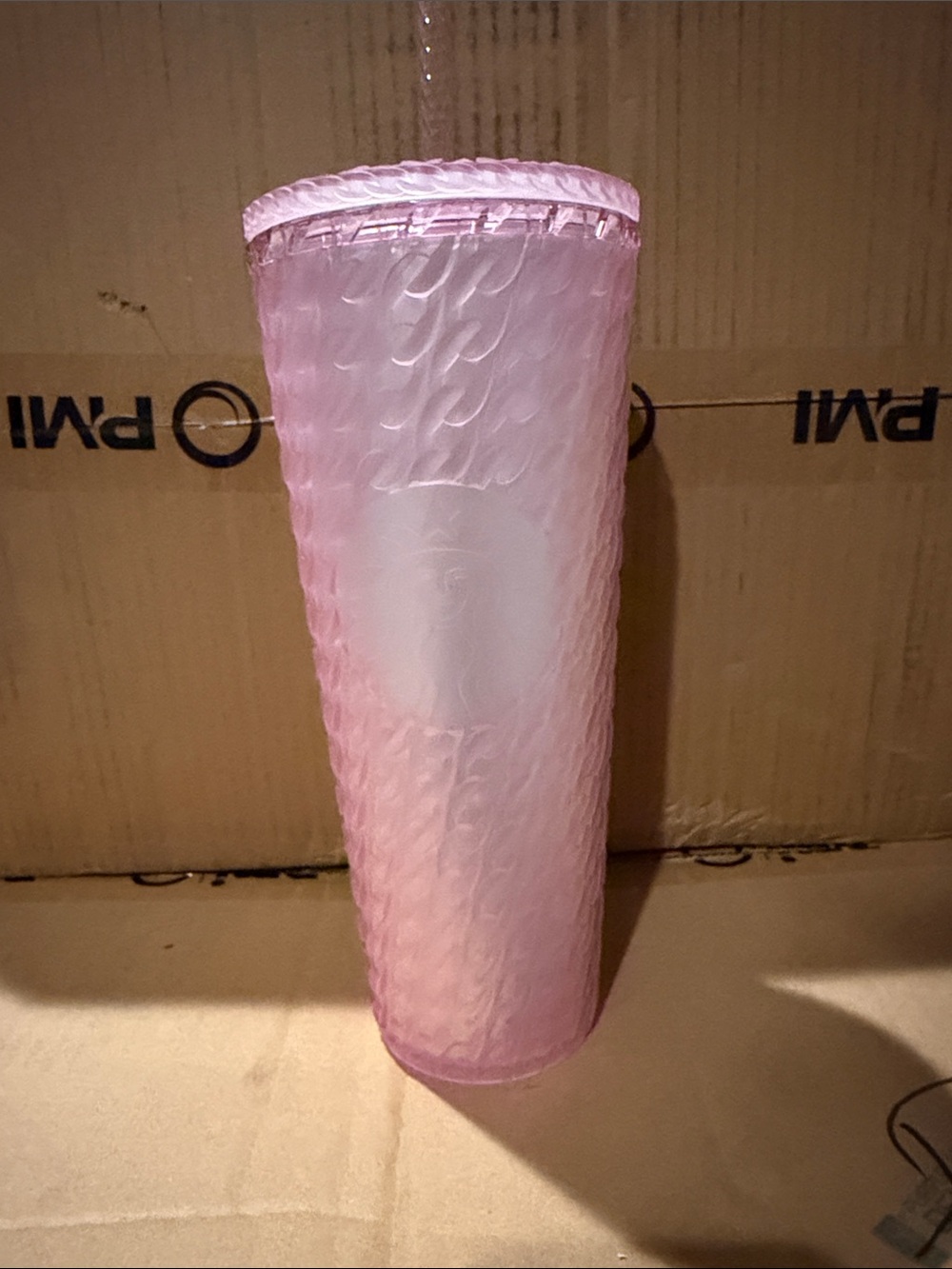 Starbucks Pink Ombre Textured Tumbler